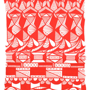 Pattern Study 4: Red – Unframed Original Drawing by Debbie Clapper