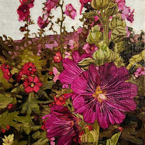 Hollyhock Grove #2 by Jenna Lineweaver, Image 1.