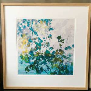 'Rain dance 12'  4 of 5  50x50cm framed print with oak frame 