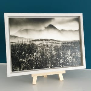 Land of my father 2 - waxed and framed 5x7 in print on Kozo paper by caroline fraser