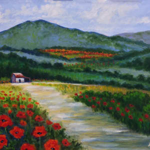 Poppy Cottage in the Hills by Alexandra Kassing