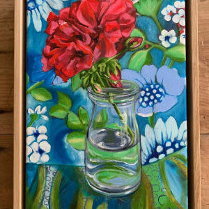 Red Geranium and the Atomic Blue 