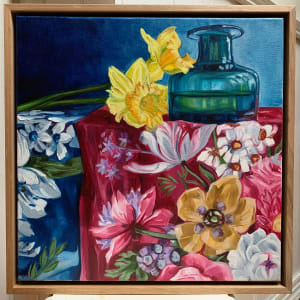 Daffodils on Double Sanderson drape by Alicia Cornwell 