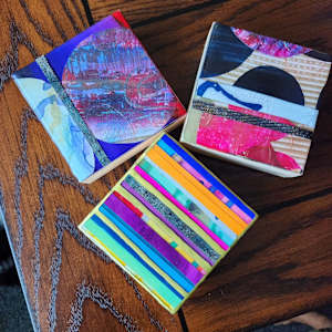 MODERN MINI'S RESIN COLLAGE ARTWORK by Tana Hensley, Image 27.