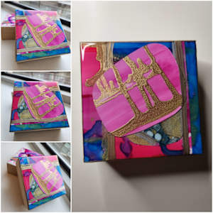 MODERN MINI'S RESIN COLLAGE ARTWORK by Tana Hensley, Image 28.