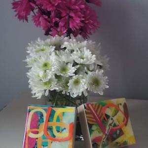 Modern Art 4x4x1⅝" Abstract Collage Mini's by Tana Hensley, Image 13.