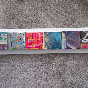Modern Art 4x4x1⅝" Abstract Collage Mini's by Tana Hensley, Image 22.