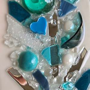 Glass, Mirror, Abstract Resin Tree by Tana Hensley 