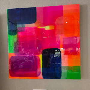 Bright, Bold, Rich Colorful Layered Resin Art by Tana Hensley, Image 4.