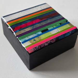 Modern Art 4x4x1⅝" Abstract Collage Mini's by Tana Hensley, Image 25.