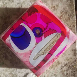 Modern Art 4x4x1⅝" Abstract Collage Mini's by Tana Hensley, Image 10.