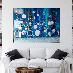 Abstract Collage Resin Art | "Under the Sea" by Tana Hensley 
