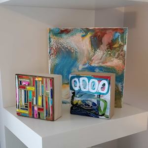 MODERN MINI'S RESIN COLLAGE ARTWORK by Tana Hensley, Image 30.