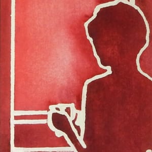 Pensiero in rosso by Silvia Busetto 