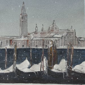 Venice under snow by Silvia Busetto 