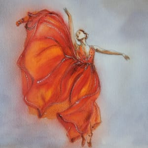 Ballerina Arancione by Silvia Busetto 