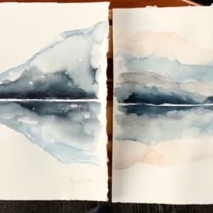 Watercolour Commission Diptych