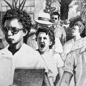 Elizabeth Eckford (From the Little Rock Nine) by Gunnar Norquist 