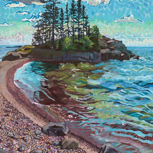 Pathway to Tombolo Rock by Heather Friedli