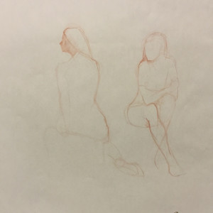 Seated nudes by Neil Sherman
