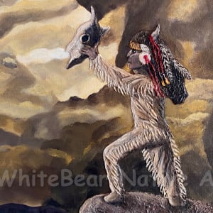The Blessings Of Tatanka by WhiteBear Native Art/Kathy S. "WhiteBear" Copsey 