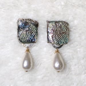 Earrings | Ceramic and Cotton Pearl