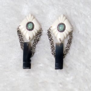 Earrings | Acrylic and Horn