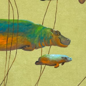 The Hippopotamus Family by Yulaiyla Grays Larru 