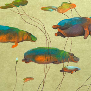 The Hippopotamus Family by Yulaiyla Grays Larru 