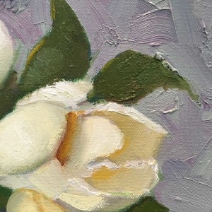 Magnolias in Pewter by James Cobb 