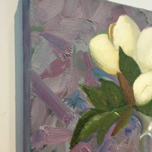 Magnolias in Pewter by James Cobb 