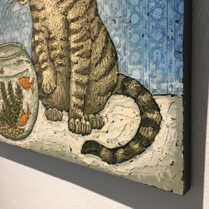 Cat & Goldfish by Kenneth Cox 