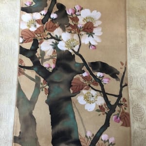 Japanese Antique Scroll– Dogwood Tree by Unknown 