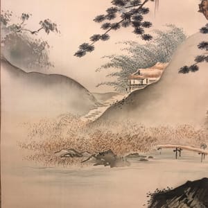 Japanese Antique Scroll – Mystic Mountain by Unknown 