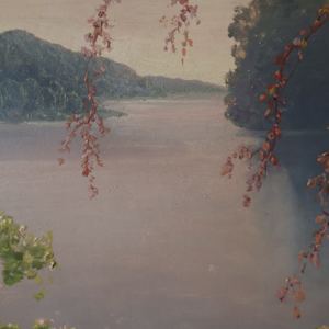 Tonalist Lake Scene by C. Muller, Image 4.