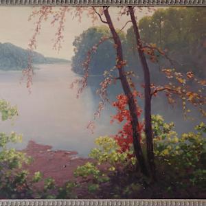Tonalist Lake Scene by C. Muller, Image 7.