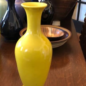 Chinese Republic Porcelain Vases - III Bright Yellow Thin Lipped Neck by Unknown 