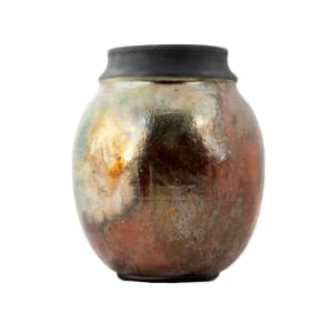 Raku Vase by C. Hisdun 