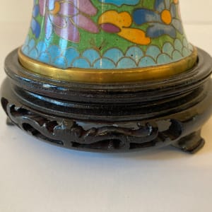 Antique Chinese Multicolored Cloisonne Vase by Unknown 