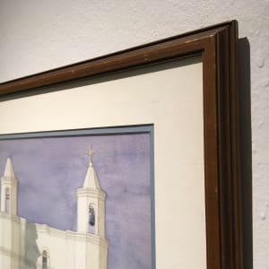 'New Mexico Mission Church', by John B. Aragon, Watercolor Painting on Paper by John Aragon 