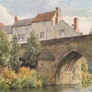 English Watercolor Landscape by Hubert John Williams 