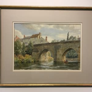 English Watercolor Landscape by Hubert John Williams