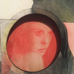 3D Surrealist Mixed Media Portrait of Young Woman by Jeffrey Kronsnoble 