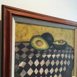 American Modernist Still Life of Avocados by Unknown 