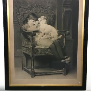 Girl with Dog by Joseph Pratt