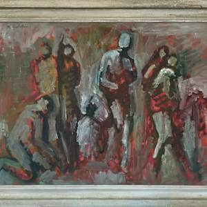 Untitled Abstract Figures by Maurice Golubov, Image 9.
