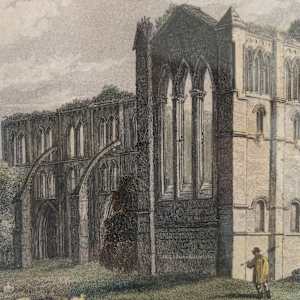 Rivaulx Abbey by Nathaniel Whittock, Image 6.