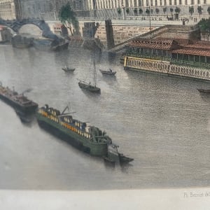 Le Louvre et La Seine - Vue Prise du Pont-neuf by Philippe Benoist 