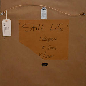Still Life Lithograph by Raphael Soyer, Image 1.