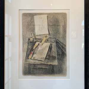 Still Life Lithograph by Raphael Soyer, Image 3.